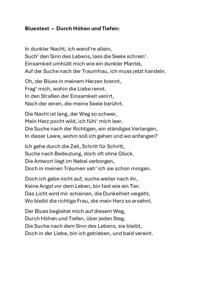 thumbnail of Blues über Höhen und Tiefen