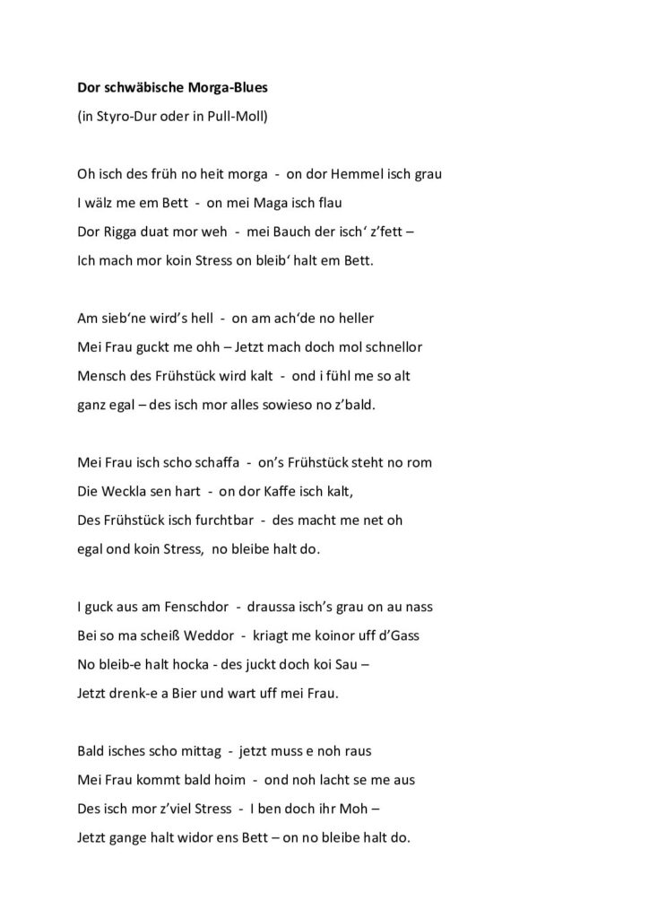 thumbnail of Dor schwäbische Morga-Blues