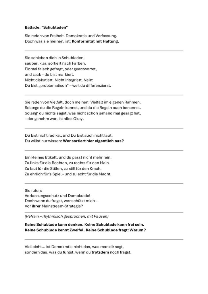 thumbnail of Ballade – Schubladen