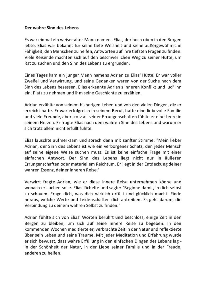 thumbnail of Der wahre Sinn des Lebens