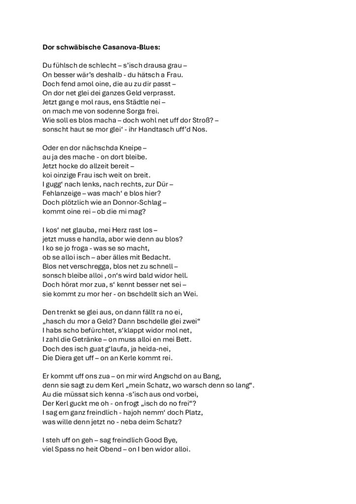 thumbnail of Dor schwäbische Casanova-Blues