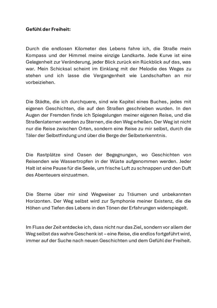 thumbnail of Gefühl der Freiheit