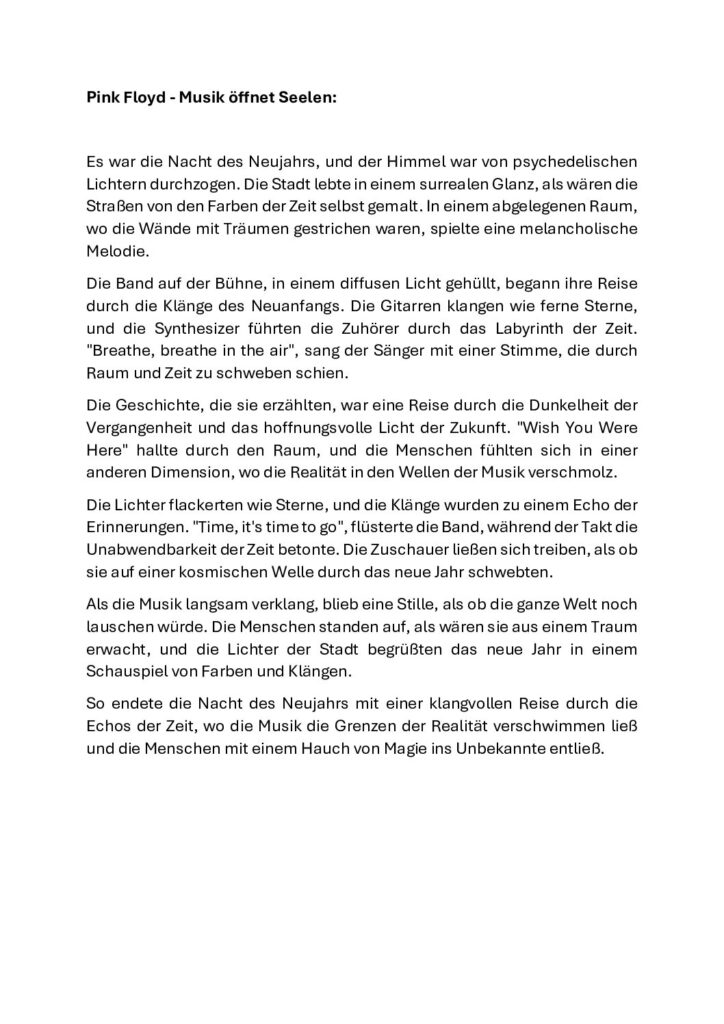 thumbnail of Pink Floyd – Musik öffnet Seelen