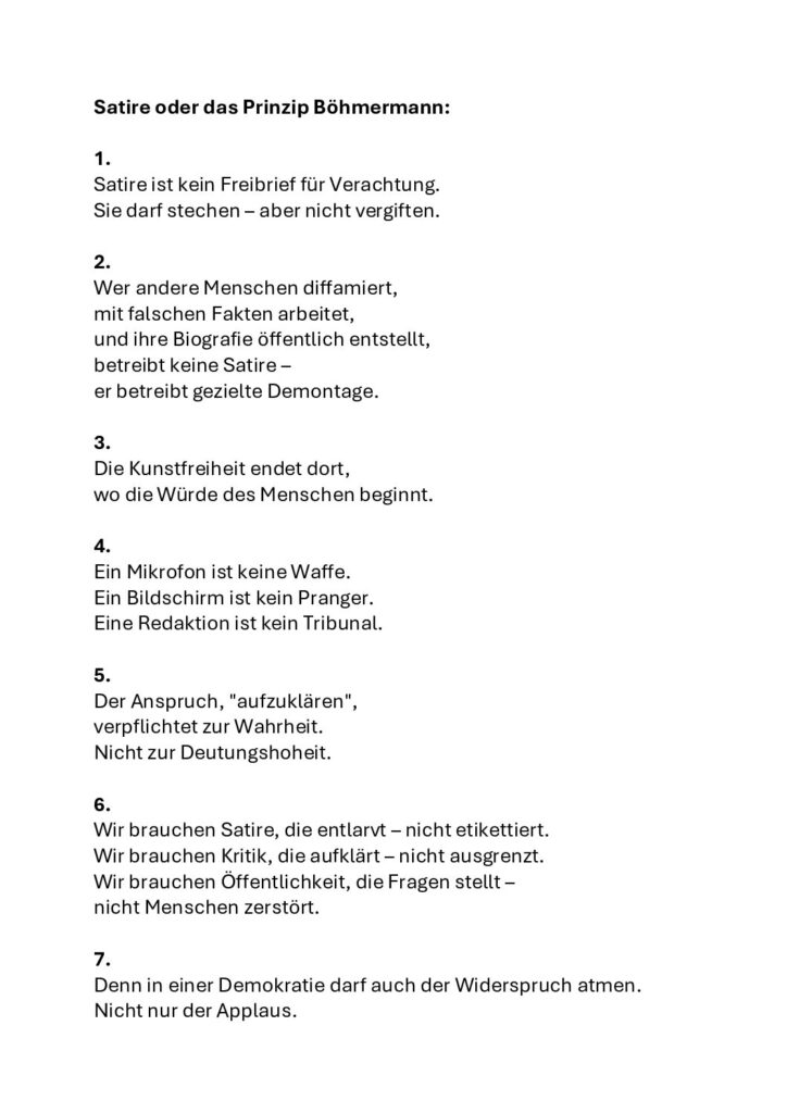 thumbnail of Satire oder das Prinzip Böhmermann