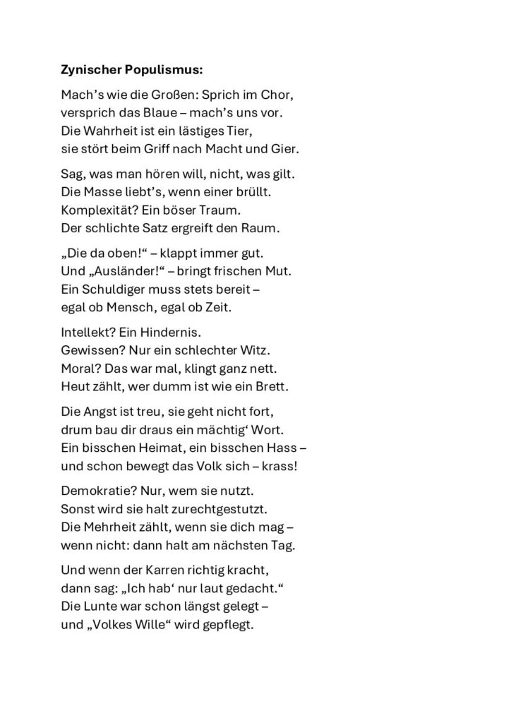 thumbnail of Zynischer Populismus