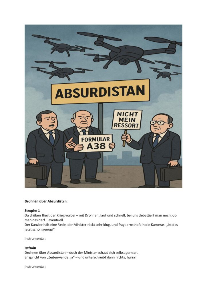 thumbnail of Drohnen über Absurdistan