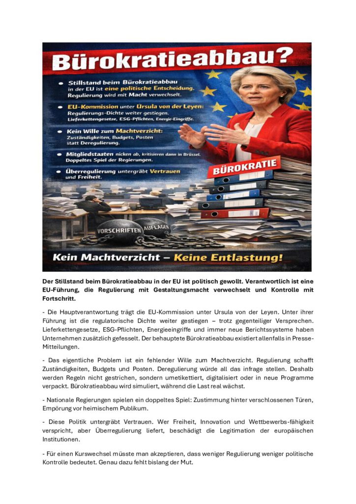 thumbnail of EU und Bürokratieabbau