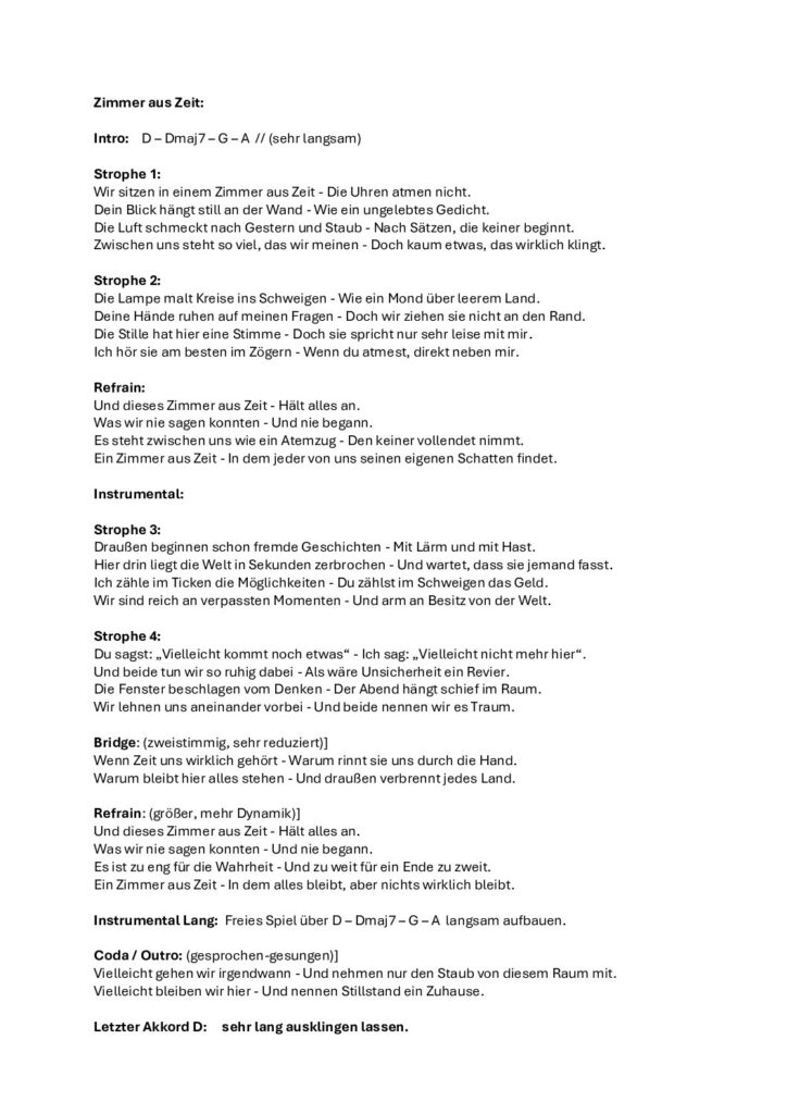 thumbnail of Zimmer aus Zeit